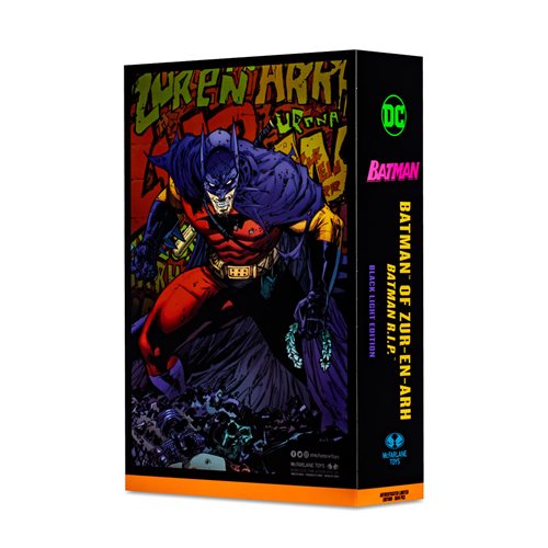DC Multiverse Batman of Zur-En-Arh Black Light Gold Label 7-Inch Scale Action Figure - Entertainment