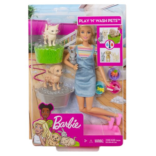 Barbie Play N Wash Pets Doll and Playset
