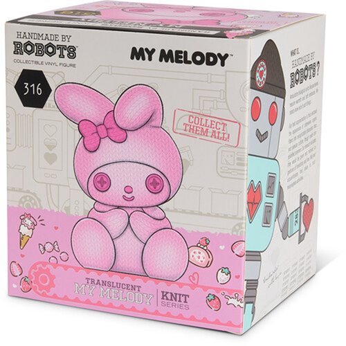 Hello Kitty and Friends My Melody #316 Translucent Handmade by Robots Vinyl Figure