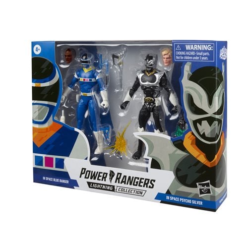 Power Rangers Lightning Collection In Space Blue Ranger Vs. Silver Psycho Ranger 6-Inch Action Figur