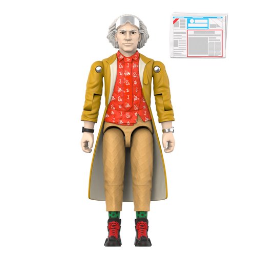 Back To The Future Doc Brown 2015 3 3/4-Inch ReAction+ Figure