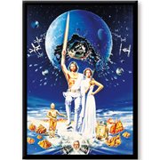 Star Wars Retro Luke and Leia Poster Flat Magnet
