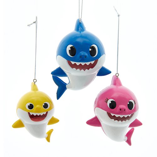 Baby Shark Ornaments 3-Pack Set