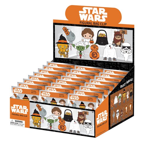 Star Wars Halloween 3D Foam Bag Clip Random 6-Pack