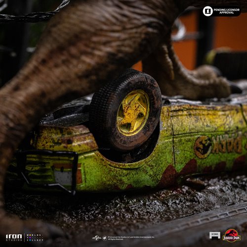 Jurassic Park T-Rex Breakout Set A Scene Icons Statue