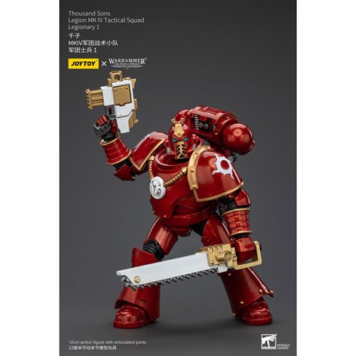 Joy Toy Warhammer 40,000 Thousand Sons Legion MK IV Tactital Squad Legionary 1 1:18 Scale Action Fig