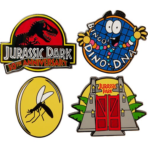 Jurassic Park 30th Anniversary Pin 4-Pack
