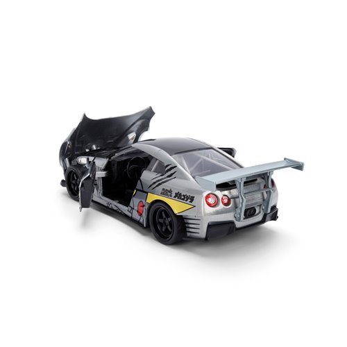 Godzilla 2009 Nissan GT-R R35 Ben Sopra 1:24 Scale Die-Cast Metal Vehicle with Mechagodzilla Figure