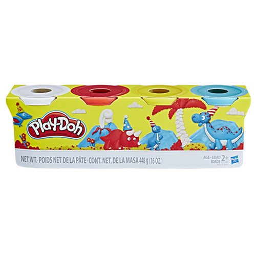 Play-Doh Classic Colors 4-Pack - Red, Yellow, Blue, and White
