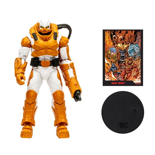 The Flash Heatwave Page Punchers 7-Inch Scale Action Figure with The Flash Comic Book