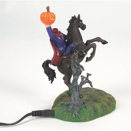 Snow Village Halloween The Headless Horseman Statue