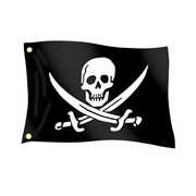 Calico Jack Pirate Mini Flag