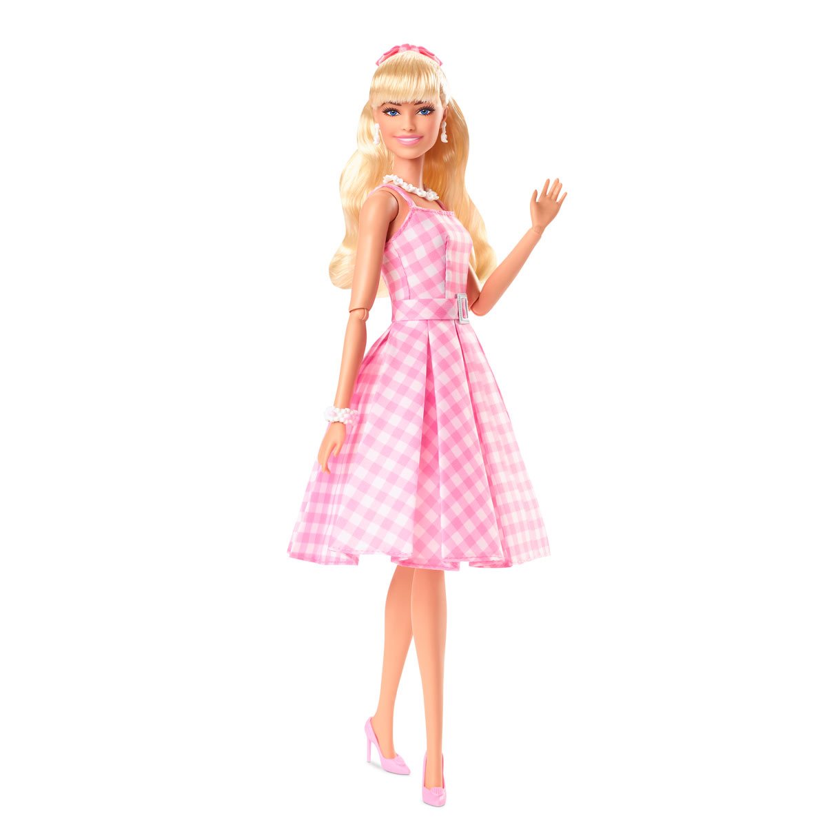 Barbie: The Movie Doll in Pink Gingham Dress