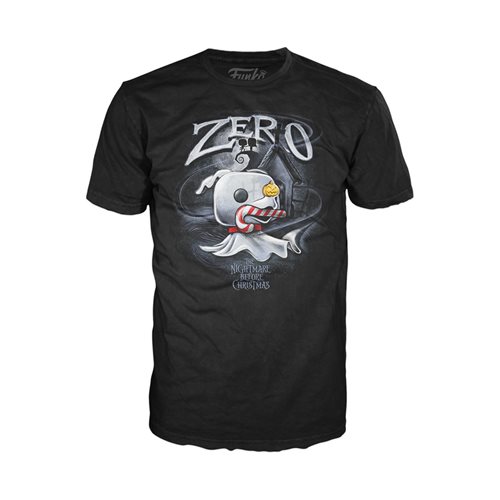 The Nightmare Before Christmas Zero with Candy Cane Adult Boxed Funko Pop! T-Shirt