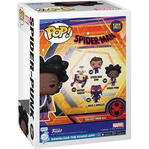 Spider-Man Across The Spider-Verse Spider-Punk Unmasked Funko Pop! Vinyl Figure