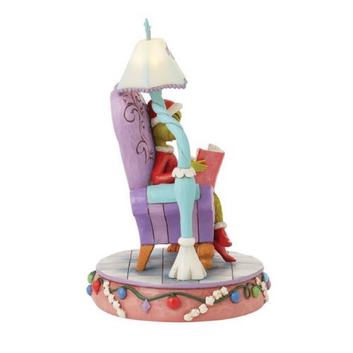 Dr. Seuss Grinch in Chair with Lamp By Jim Shore Statue