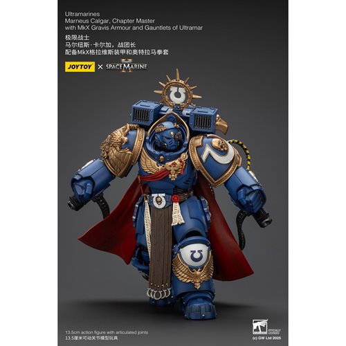 Joy Toy Warhammer Space Marine Ultramarines Marneus Calgar Chapter Master Version 2 1:18 Scale Actio