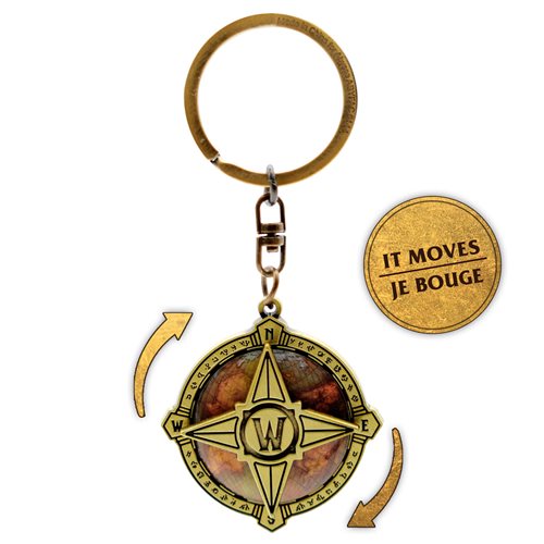 World of Warcraft Azeroth's Compass Moving Key Chain