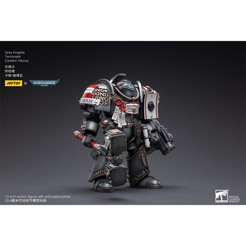 Joy Toy Warhammer 40,000 Grey Knights Terminator Caddon Vibova 1:18 Scale Action Figure