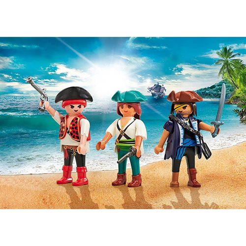 Playmobil 9884 Three Pirates Action Figures