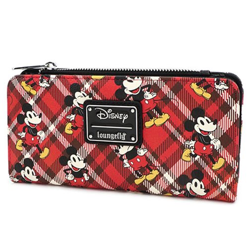 Mickey Mouse Plaid Wallet - Entertainment Earth