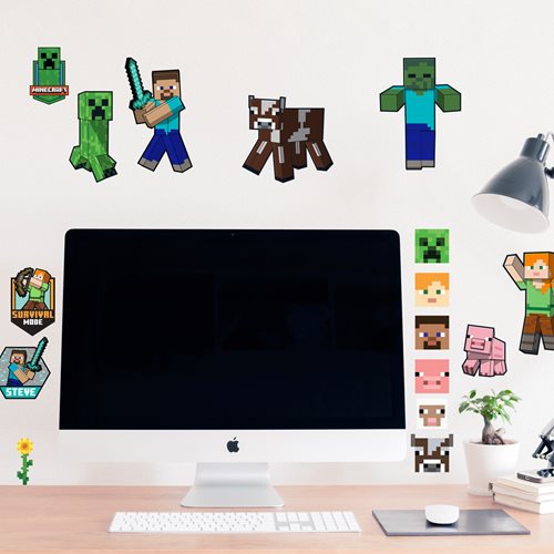 Minecraft Characters Peel and Stick Wall Decals