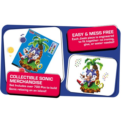 Sonic the Hedgehog Chillin' Sonic Jixelz Remix 1,200-Piece Puzzle