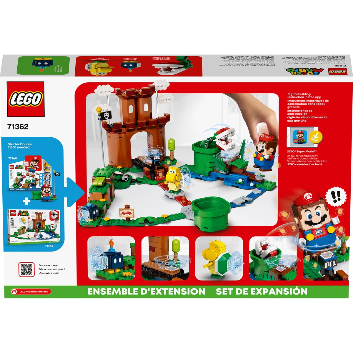 Expansion Set Building Game LEGO 71362 Super Mario Guarded Fortress