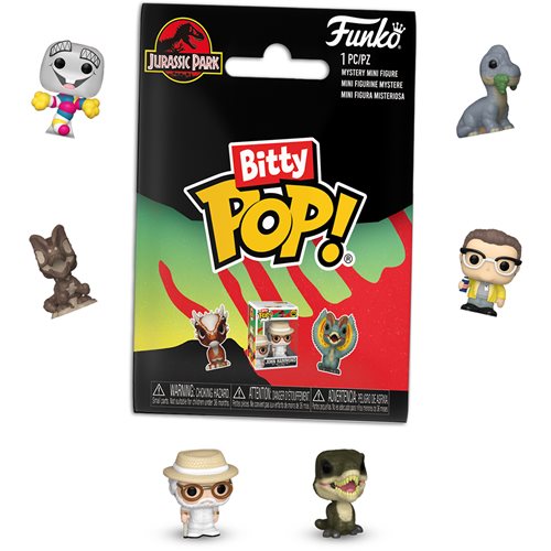Jurassic Park Funko Bitty Pop! Singles - Random 8-Pack