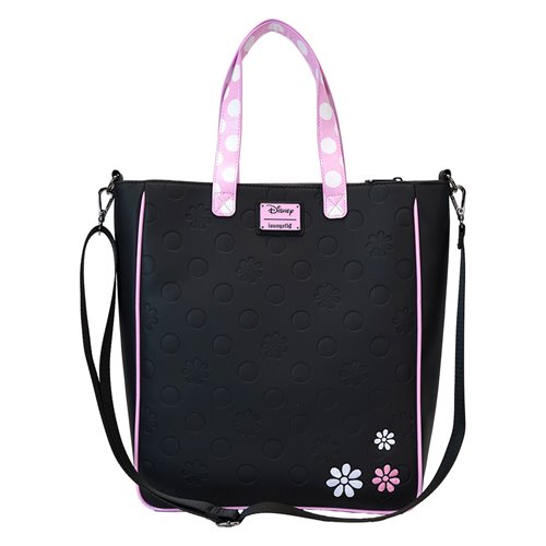 Minnie Mouse Floral Rock The Dots Tote Bag With Coin Bag