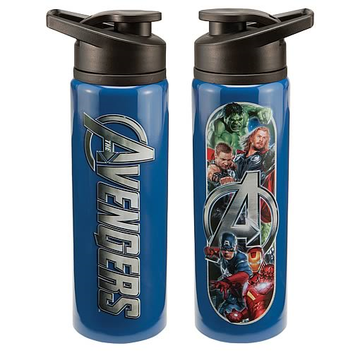 Marvel Avengers Water Bottle with Straw – Reusable Kids 600ml PP in Blue &  Red – Official Merchandis…See more Marvel Avengers Water Bottle with Straw