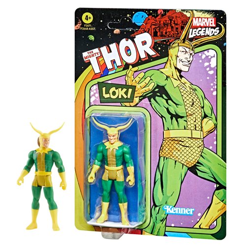 Marvel Legends Retro 375 Collection Loki 3 3/4-Inch Action Figure