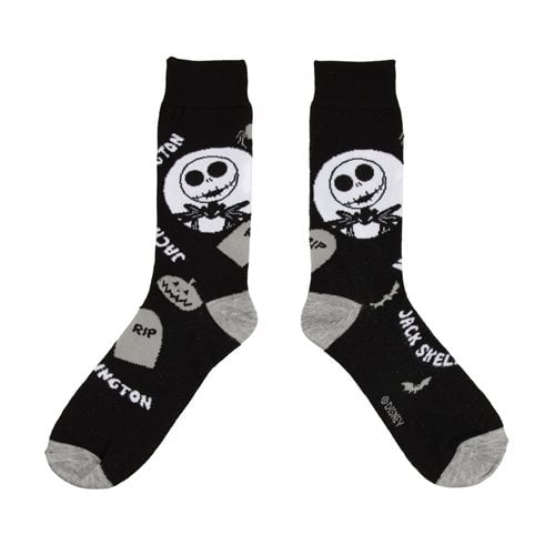 The Nightmare Before Christmas Jack and Sally Crew Sock 3-Pack
