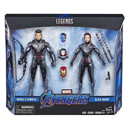 Avengers Marvel Legends Series 6-Inch Black Widow and Hawkeye Action Figure Set
