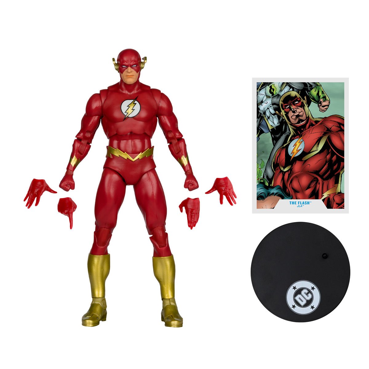 McFarlane DC Multiverse – Flash Edizione Oro, Figura 12 Cm, Collezionabile Super Powers, Articolata