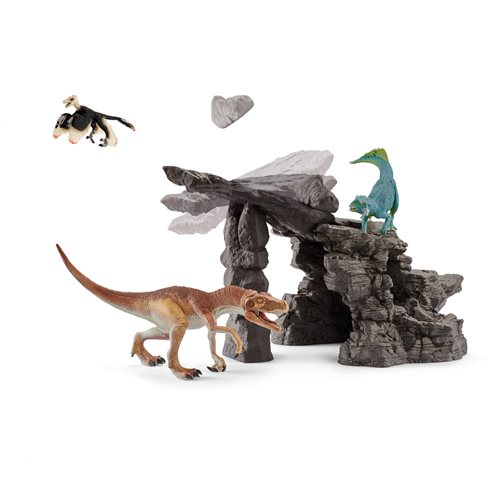 Dinosaur Set with Cave Playset