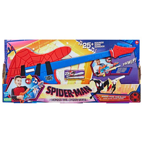 Spider-Man Across The Spider-Verse Spider-Punk Web Blast Toy Guitar