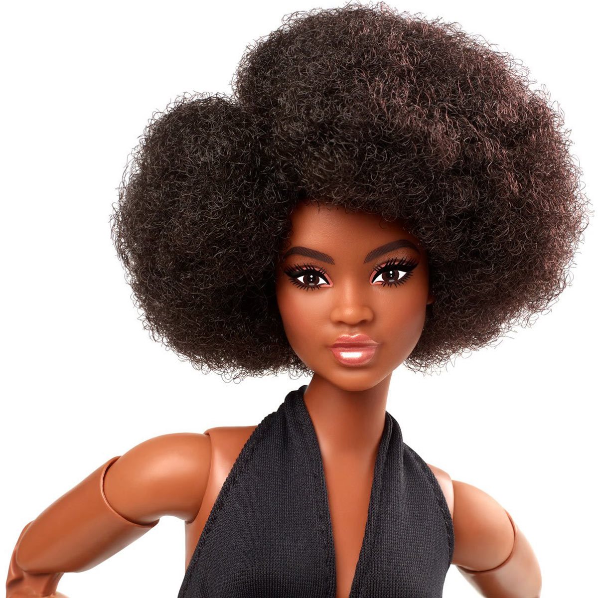fange Jurassic Park Halloween Barbie Looks Doll with Afro Brunette Hair