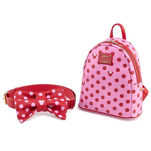 Minnie Mouse 2-in-1 Pink Bow Fanny Pack & Mini-Backpack