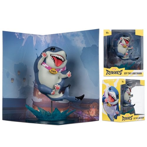 Marvel Rivals Wave 1 Jeff The Land Shark 1:10 Scale Posed Figure with Scene