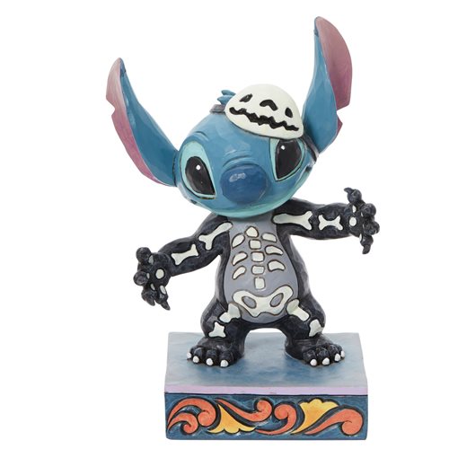 Disney Traditions Lilo & Stitch Stitch Skeleton by Jim Shore Statue