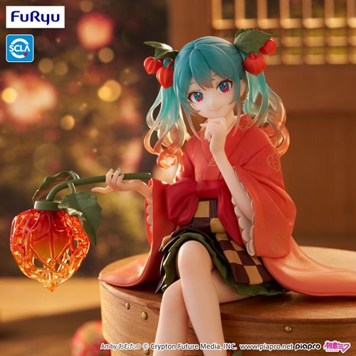 Vocaloid Hatsune Miku Flower Fairy Winter Cherry Noodle Stopper Statue