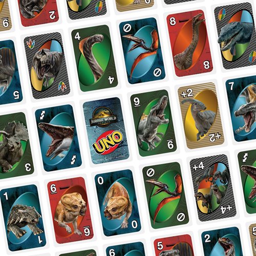 Uno Jurassic World 4 Card Game