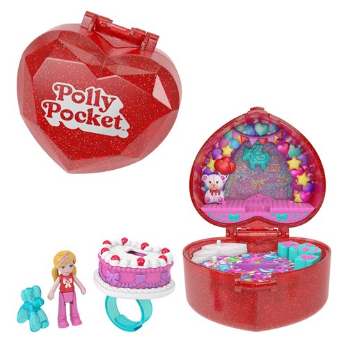 Polly Pocket Mattel 80th Ring Box Playset
