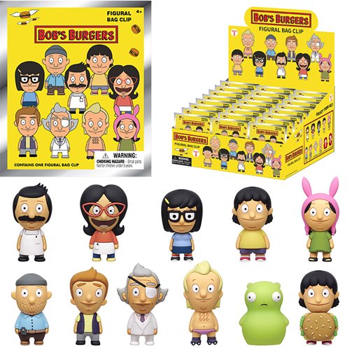 Bobs Burgers Series 1 3D Foam Bag Clip Random 6-Pack