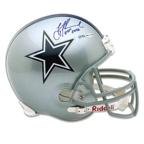 Troy Aikman Signed Deluxe Replica Helmet - Entertainment Earth