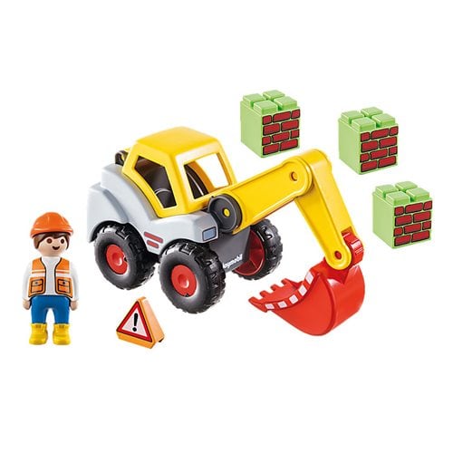 Playmobil 70125 1.2.3 Shovel Excavator