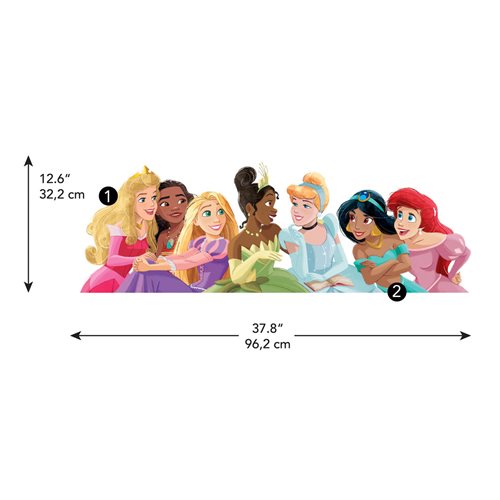 Disney Princesses Peel and Stick Giant Wall Decals with Alphabet