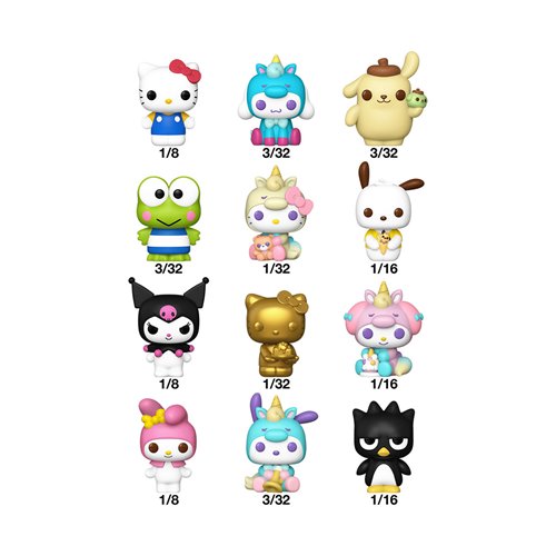 Sanrio Funko Bitty Pop! Mini-Figure Singles - Random 8-Pack