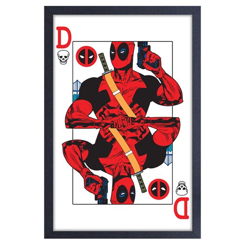 Deadpool Cards Framed Art Print